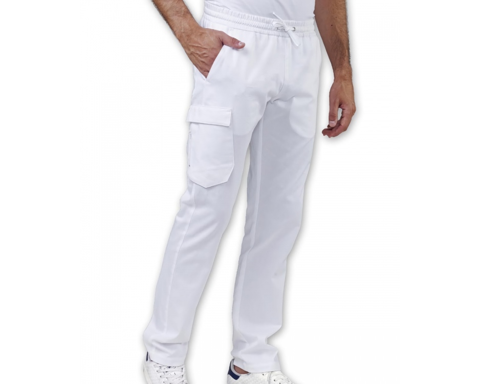 Pantalone Uomo Stan Cotone Bianco