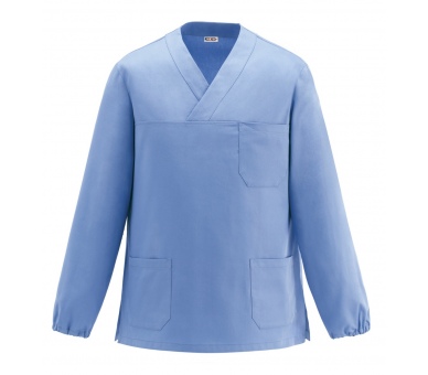 Casacca a V M/Lunghe Azzurro