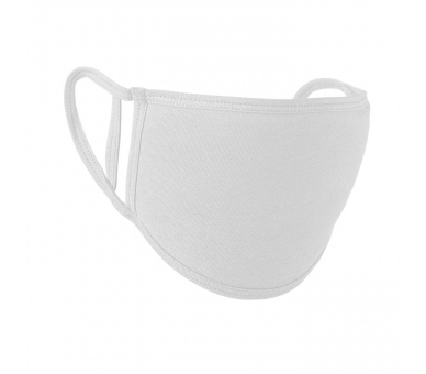 Mascherina Cotone Antimicrobica Bianco