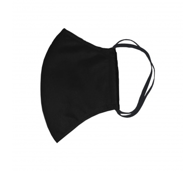 Mascherina Cotone con Stringinaso Nero