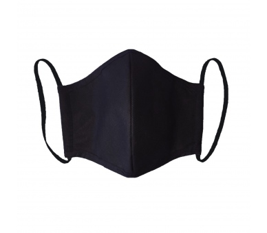 Mascherina Cotone con Stringinaso Nero