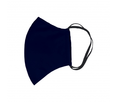 Mascherina Cotone con Stringinaso Blu