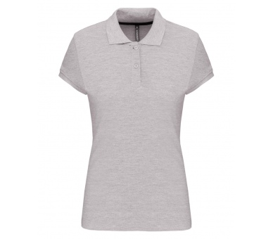 Polo Donna Top Grigio Melange