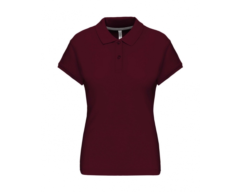 Polo Donna Top Bordeaux