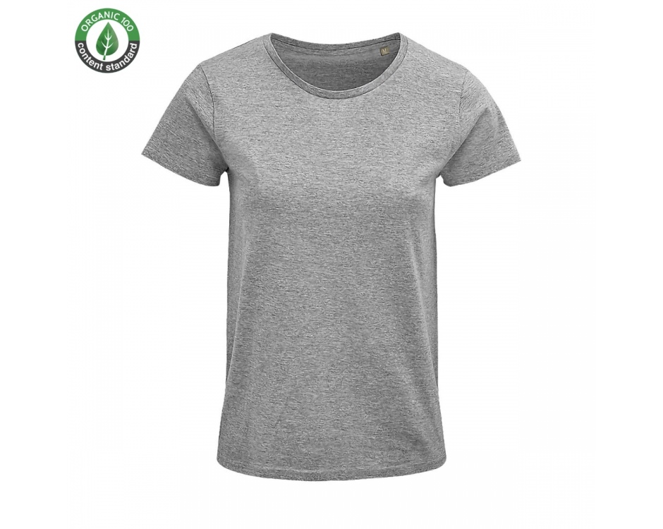 T-Shirt Donna Bio Grigio Melange