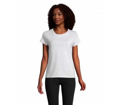 T-Shirt Donna Bio Grigio Chiaro Melange
