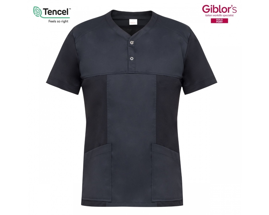 Casacca Uomo Connor Tencel+Mesh Nero