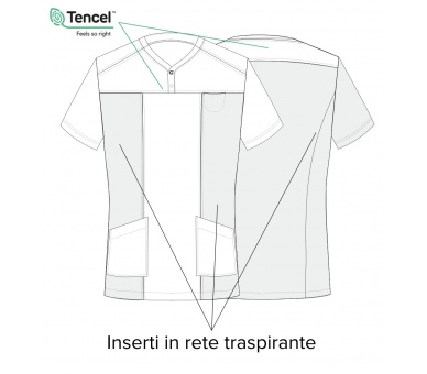 Casacca Uomo Connor Tencel+Mesh Nero