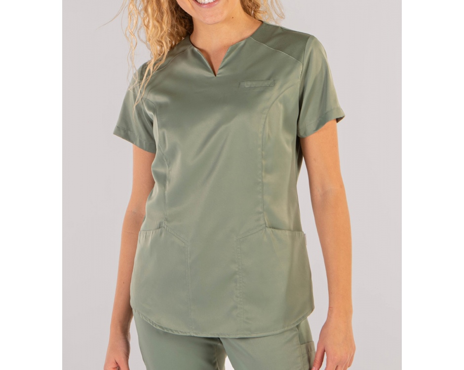 Casacca Donna a V Microfibra Manopesca Kaki Casacca Donna a V Microfibra Manopesca Kaki