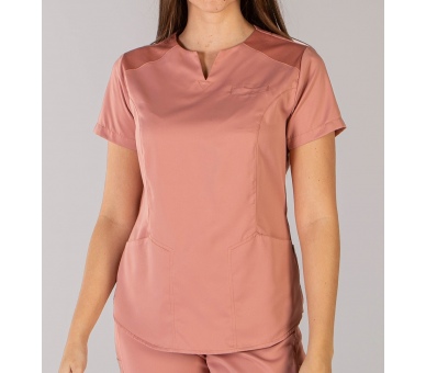 Casacca Donna a V Microfibra Manopesca Cipria