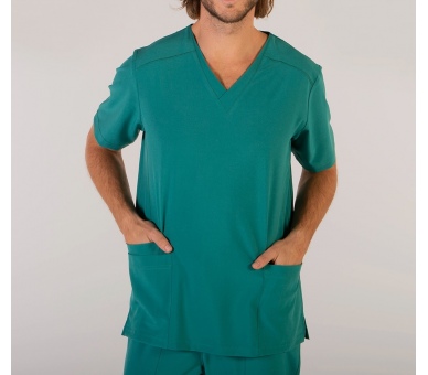 Casacca a V Uomo Microfibra Stretch Verde