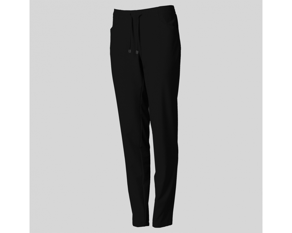 Pantalone Donna Microfibra Stretch Nero