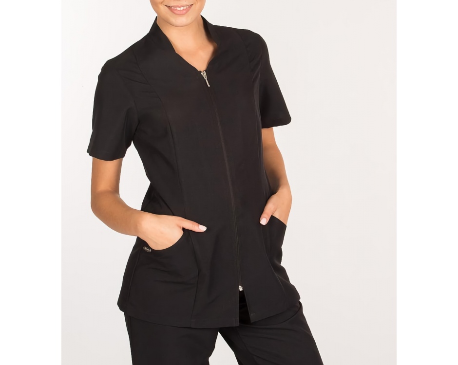 Casacca Donna Microfibra Minorca Nero