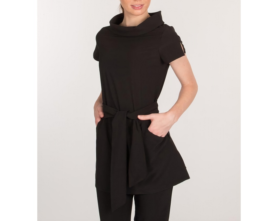 Casacca Donna Microfibra Stretch Saote Nero