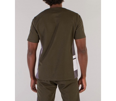 Casacca a V Uomo Microfibra Stretch Verde Kaki