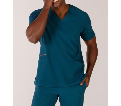 Casacca a V Uomo Extrafiber Stretch Petrolio