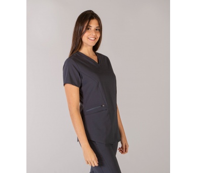 Casacca a V Donna Extrafiber Stretch Grigio