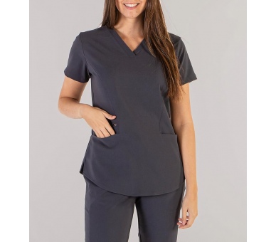 Casacca a V Donna Extrafiber Stretch Grigio