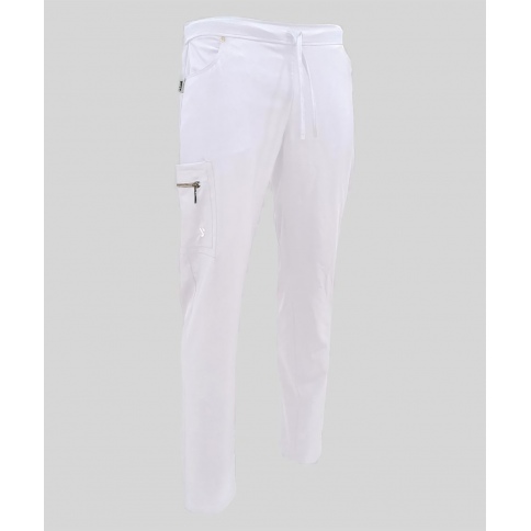 Pantalone Unisex Multitasche Extrafiber Bianco