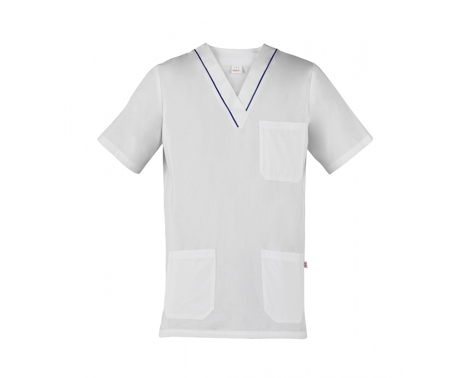 Casacca a V Gary Bianco/Blu Casacca a V Gary Bianco/Blu