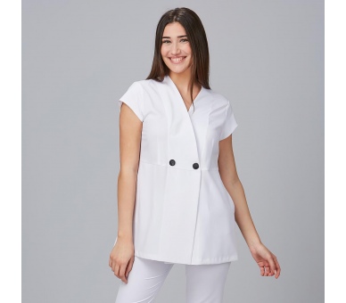 Casacca Donna Giglio Microfibra Stretch Bianco