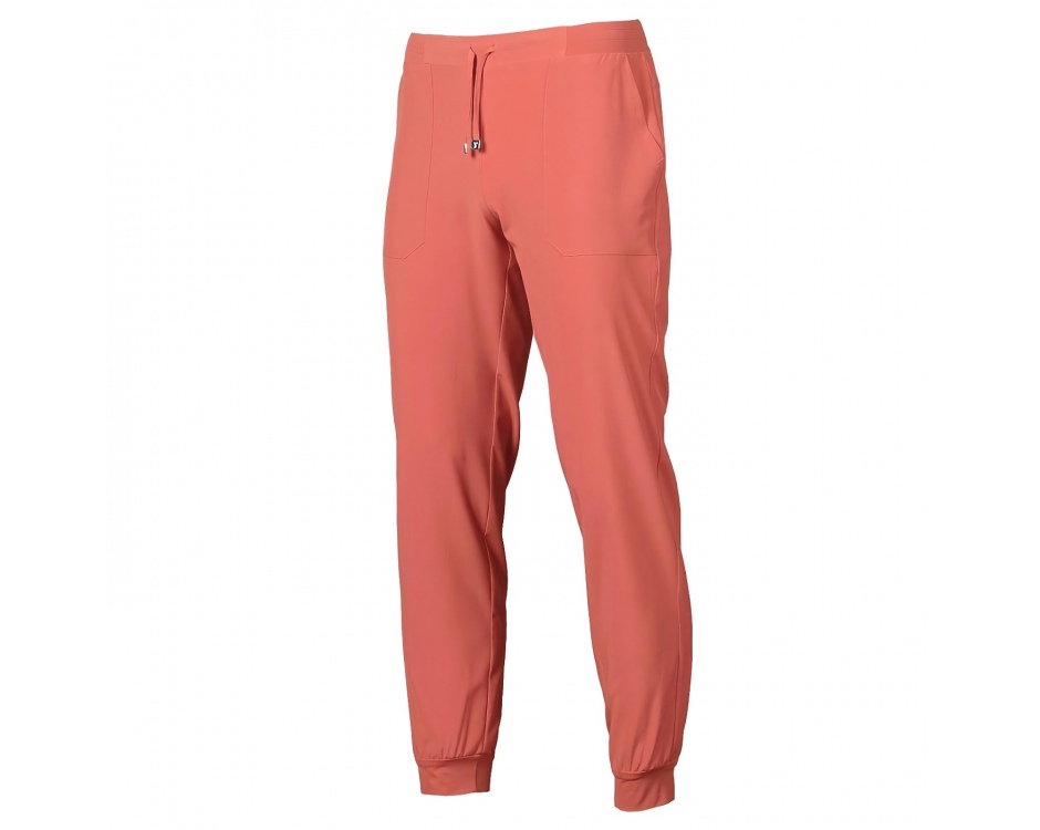 Pantalone Unisex Jogger Microfibra Stretch Corallo