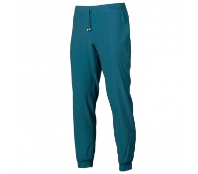 Pantalone Unisex Jogger Microfibra Stretch Petrolio