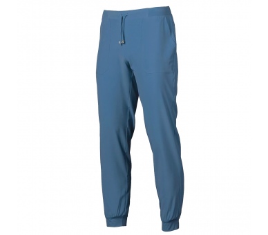 Pantalone Unisex Jogger Microfibra Stretch Blu Avio Pantalone Unisex Jogger Microfibra Stretch Blu Avio