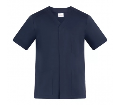 Casacca a V Franco Blu