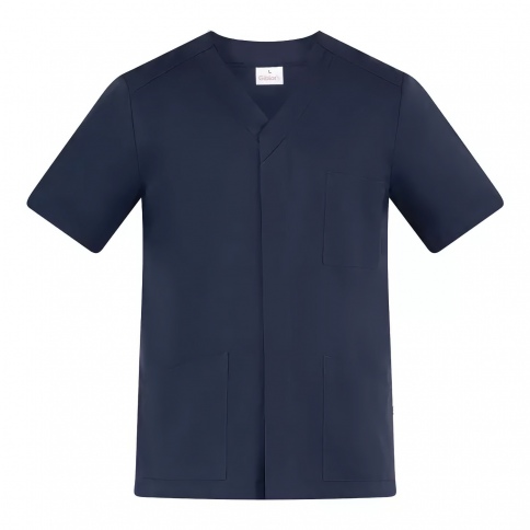 Casacca a V Franco Blu