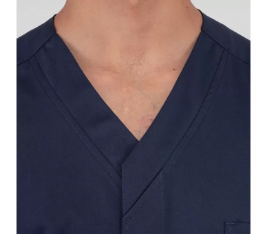 Casacca a V Franco Blu